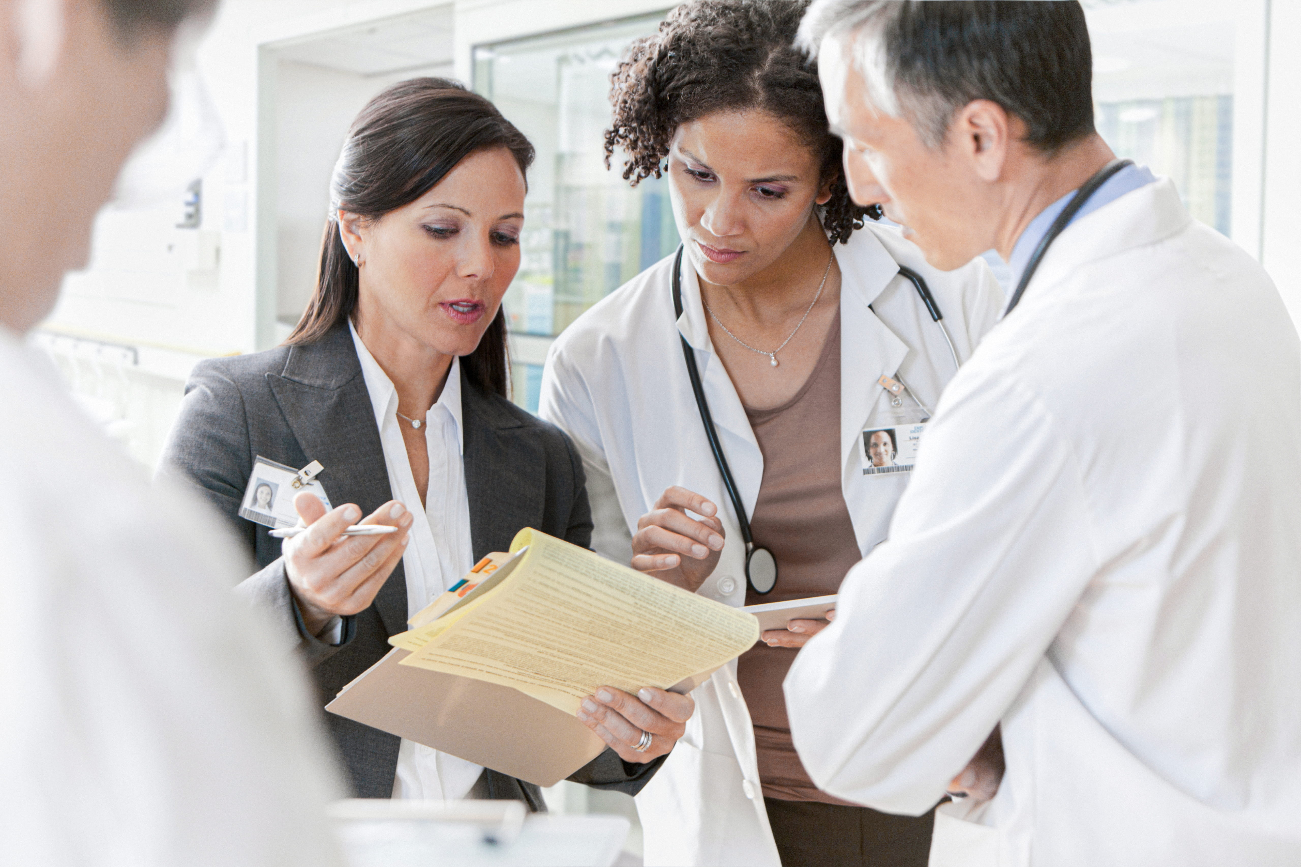 Doctors conversing